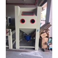 九江高压手动喷砂机 铸铁接口氧化层清除效果 压入式喷砂机