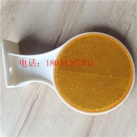 道路轮廓标铁片百米桩指示圆形标高速公路公里反光牌标志护栏