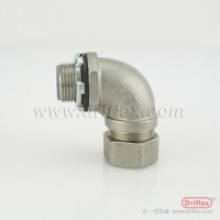 316不锈钢90度弯头配包塑金属软管内径12-51mm